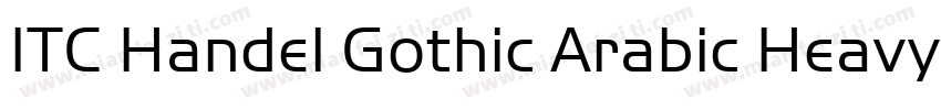 ITC Handel Gothic Arabic Heavy字体转换